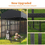 Heavy Duty Large Dog Kennel Pet Welded Metal Playpen Animal Cage with Roof Cover Pet Run Enclosure Playpen House Outdoor Indoor shimendi Sécurité et Confort pour Chien chat| Shimendi