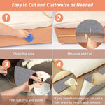 Cat Scratch Protector with Selfadhesive Freeform Cutting Carpet Mat Cat Scratch Protection Furniture Pet Training Sofa Protector - shimendi