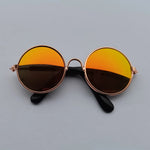 Lovely Vintage Round Cat Sunglasses Reflection Eye wear glasses For Small Dog Cat Pet Photos Pet Products Props Accessories - shimendi
