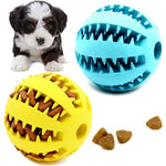 New Pet Dog Toy Interactive Rubber Balls for Small Large Dogs Puppy Cat Chewing Toys Pet Tooth Cleaning Indestructible Dog Ball - shimendi