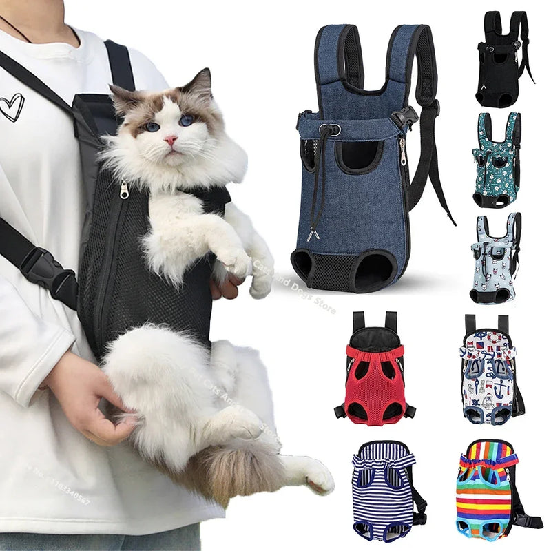 Portable Breathable Cat Bag Pet Travel Tote Bag Backpack For Carrying Pets On Both Shoulders Outdoor Travel Set For Cats And Dog - shimendi