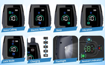 Dog Shock Collar4900Ft Dog Training Collar for 5-120lbs Small Medium Large Dog Rechargeable Waterproof Beep Vibration Safe Shock