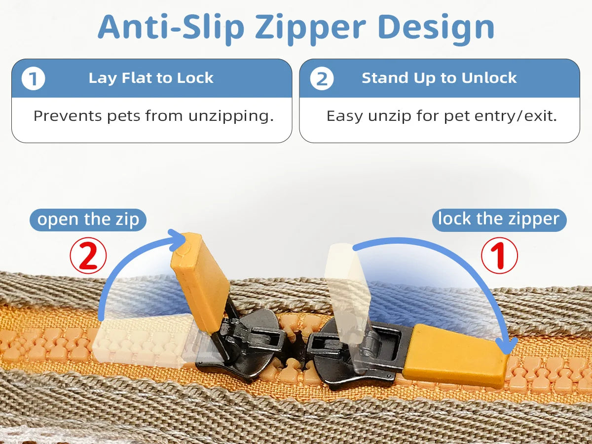 Foldable Pet Carrier Backpack for Small Medium Dogs, Airline Approved Soft Sided Dog Travel Bag with Breathable Mesh