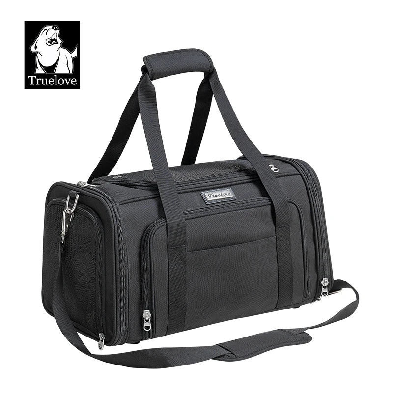 Truelove Nylon Oxford Large Space Comfortable Travel Foldable Hook Pet Carrier Bag Portable Puppy Cat Carrier Backpack TLX4971