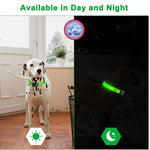 USB Rechargeable Luminous Collar Adjustable Led Glowing Dog Collar for Large Small Dogs Cat Night Light Collar Pet Safety Harnes - shimendi