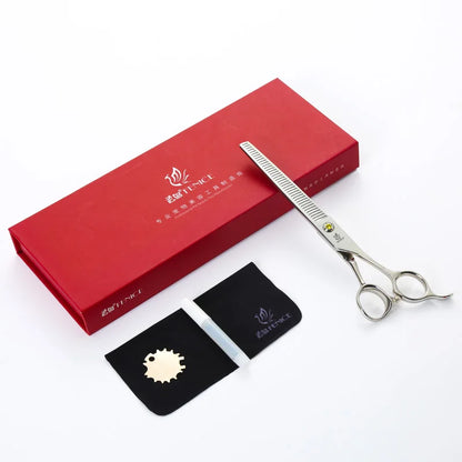 Fenice High-grade JP440C Alloy Steel 7.0/7.5 inch Pet Grooming Scissors Dog Hair Cutting Shears Tool for Pet Groomer Beautician