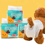 Super Absorption Dog Diapers Female Dog Physiological Pants Puppy Underwear Disposable Leakproof Nappies Dogs Sanitary Pants - shimendi