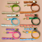 Luxury Brand Summer Colorful Season Adjutable Dog Collar And Leash Set For Small Medium Large Dogs - shimendi