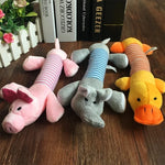 Molar Dog Toy Plush Supplies Fit For All Puppy Pet Squeak Chew Toy Funny Durable Chew Elephant Duck Pig Toy Pets Supplies Molar - shimendi