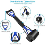Foldable Long Handle Pet Poop Picker Dog Waste Cleaner Outdoor Poop Scooper Home Cleaning Tool Supplies - shimendi