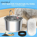 12/15PCS Cat Water Fountain Activated Carbon Sponge Filters for Stainless Steel Water Dispenser Pet Healthy Water Care Accessory - shimendi