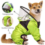 Pet Dog Raincoat The Dog Face Pet Clothes Jumpsuit Waterproof Dog Jacket Dogs Water Resistant Clothes for Dogs Pet Coat - shimendi