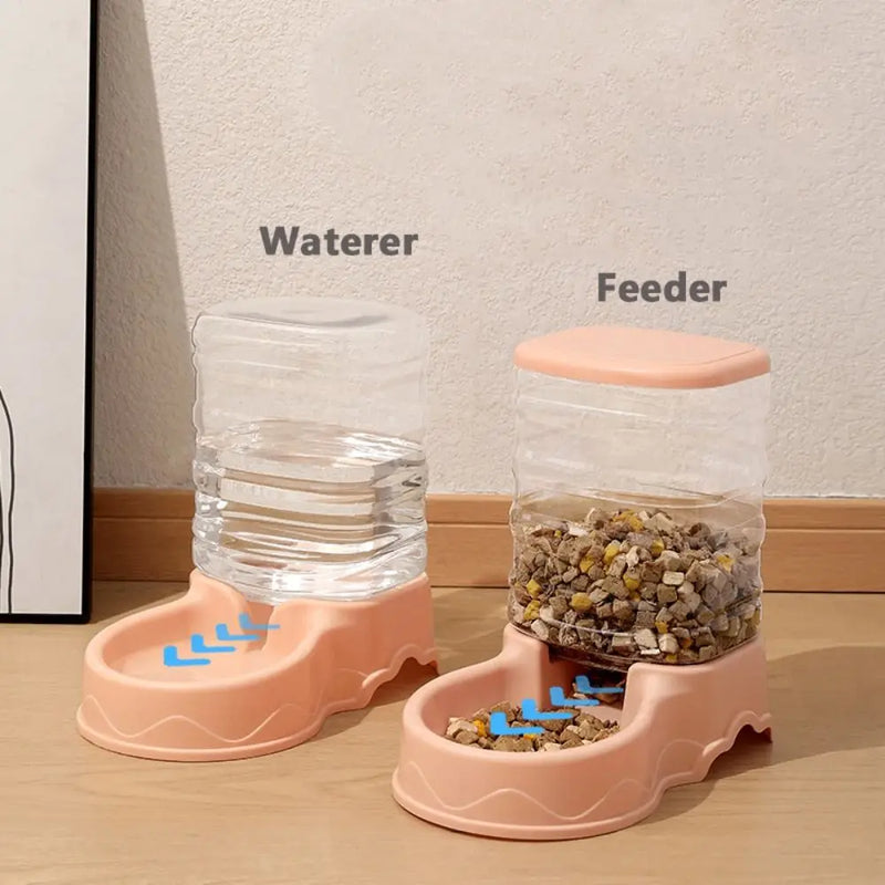 3.8L PP material Pet feeder Pet Water Fountain Drink Bowl Automatic Pet Feeder Large Cat Dog Food Dispenser - shimendi