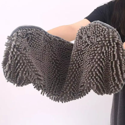 Pet Towel Super Absorbent Bath Dog Bath Towel Chenille Quick Drying Super Large Thick For Cats Pets Dogs Clothing Home Garden