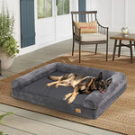 Dog Bed Extra Large Orthopedic Pet Mattress Couch Sleeping Bed Cushion with Removable Washable Cover Soft Sponge Foam - shimendi