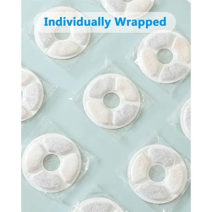 Replacement Filter For Cat Dog Water Drinking Fountain Activated Carbon Replaced Filters 6-12pcs Fountain Dispenser Feeders