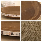 Corrugated Cat Scratcher Cat Scrapers Round Oval Grinding Claw Toys for Cats Wear-Resistant Cat Bed Nest Cat Accessories - shimendi