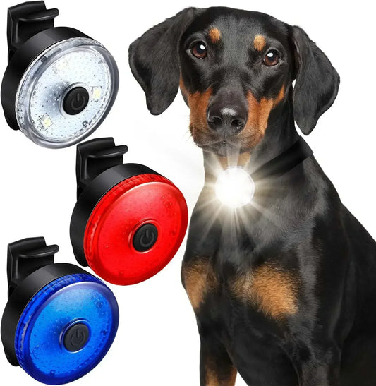 1-5Pcs LED Light Dog Collar Night Walking Pet Cat Glowing Pendant Safety Luminous Collar Dog USB Rechargeable 3 Modes Flashlight