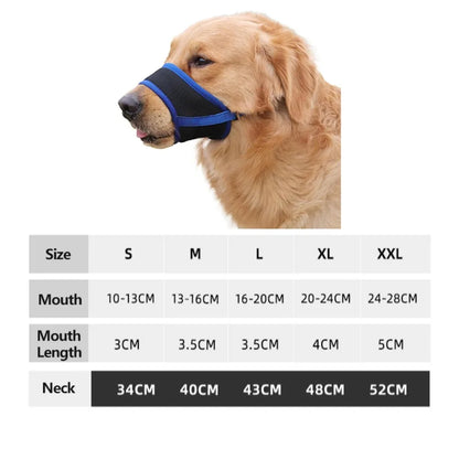Dog Muzzle,Soft Nylon Muzzle Anti Biting Barking Chewing Air Mesh Breathable Adjustable Pets Muzzle for Small Medium Large Dogs