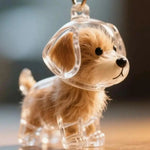 Clear Pet Hair Keychain Cute Dog Fur Keepsake Holder Creative Transparent Pet Hair Memorial Collection Pendant For Dog/Cat shimendi Sécurité et Confort pour Chien chat| Shimendi