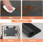 S（little kitten ）、M、L bsorbent Pet Feeding Mat, Waterproof Placemat for Dog & Cat Food & Water Bowls, Quick-Dry Rubber Backing - shimendi