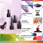 Gel Nail Polish 36 Color Nail Gel Polish Semi Permanent Gel Vernis Base Top Coat Nail Art Manicure Soak Off LED UV Gel Varnishes - shimendi