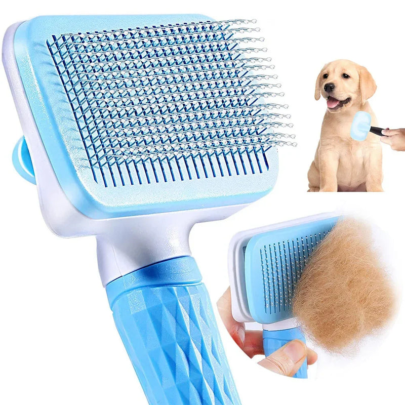 Dog Hair Remover Brush Cat Dog Hair Grooming And Care Comb For Long Hair Dog Pet Removes Hairs Cleaning Bath Brush Dog Supplies - shimendi