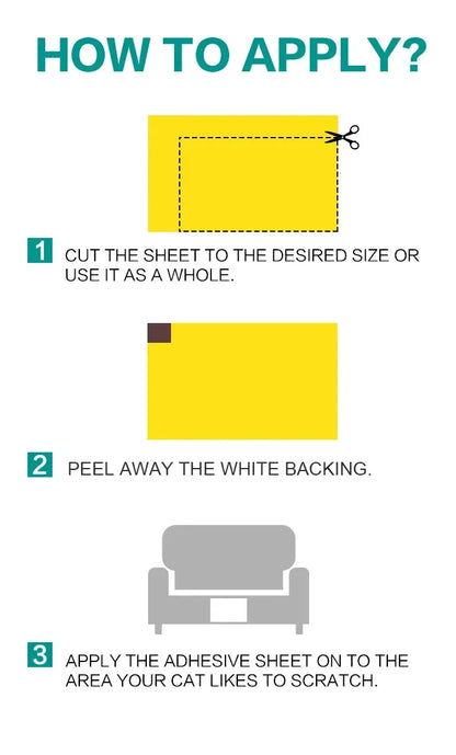 Cat Scratch Sofa Protection Pads Anti-cat Scratch Couch Guard Pads Stickers Self-adhesive Pet Furniture Protectors Cover