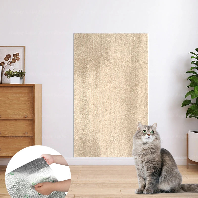 Cat Scratch Protector with Selfadhesive Freeform Cutting Carpet Mat Cat Scratch Protection Furniture Pet Training Sofa Protector