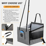 Portable Car Pet Seat Stable Dog Carrier with Safety Mesh Protector Waterproof Design for Puppy Travel Outdoor Use shimendi Sécurité et Confort pour Chien chat| Shimendi