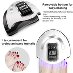 Nail Dryer LED Nail Lamp UV Light  For Curing All Gel Nail Polish With  LCD Display Motion Sensing Manicure Pedicure Salon Tools - shimendi