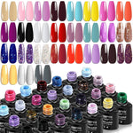 LNWPYH 2Pc Gel Nail Polish Kit Professional Glitter Nail Gel Polish Semi Permanent Soak Off UV Nail Art Gel Varnish Nail Art Set - shimendi