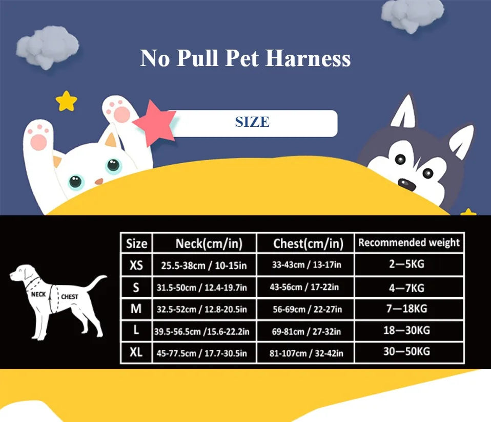 Truelove Pet Harness Small Medium Large Split Dog Fashion Outdoor Dropshipping