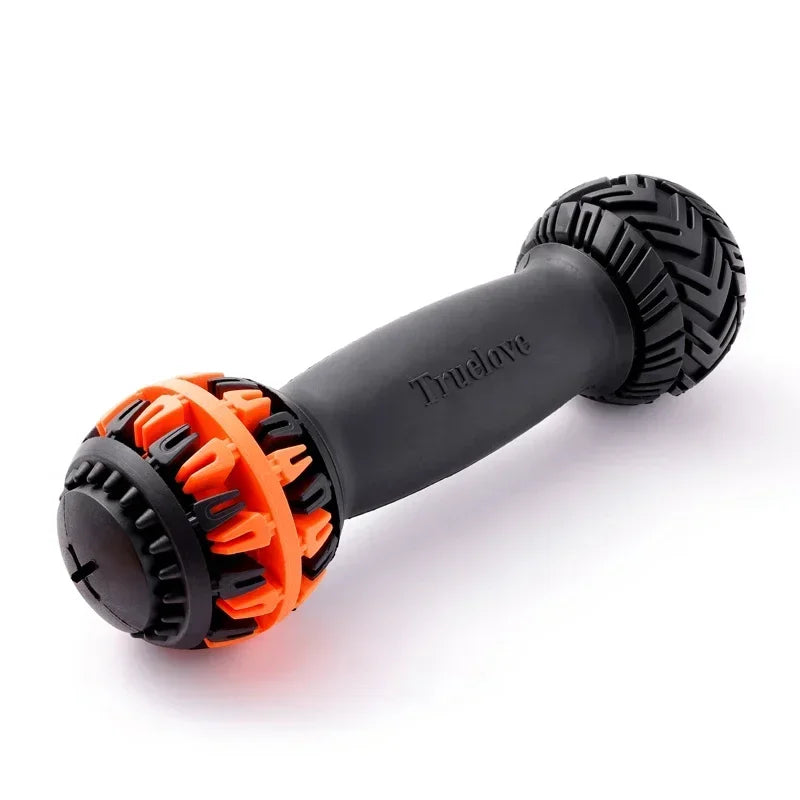 Truelove Pet Super Durable Leak-proof Treat Dispenser Dog Toy Dumbbell Slow Feeder IQ Training Playing Teething Dog TLT2606