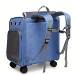 Wheeled Pet Carrier Backpack Cat Travel Carrier with Stroller Car Seat for Small Dogs Cats Puppies Comfort shimendi Sécurité et Confort pour Chien chat| Shimendi