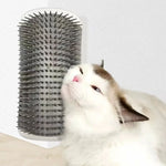 Cat Massage Tool Pet Hair Removal Massage Comb Wall Corner Self Cleaning Rubbing Brush Cats Toys Pet Beauty Supplies - shimendi