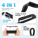 Reflective Shock Absorbing Pet Leashes with Car Seatbelt，Medium and Large Dog Tactical Safety Leash，Explosion-proof Dog Leash - shimendi