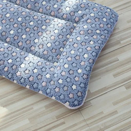 12 Color Dog Bed Mat Portable Pet Sleeping Bed Plush Blanket Washable Cat Bed Sofa Home Travel Comfort Warm Soft Flannel Blanket