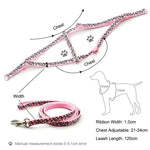 Fashion Small Dog Cat Harness Leash Adjustable Vest Collar Puppy Outdoor Walking Chihuahua Terrier Schnauzer Dogs Accessoires shimendi Sécurité et Confort pour Chien chat| Shimendi