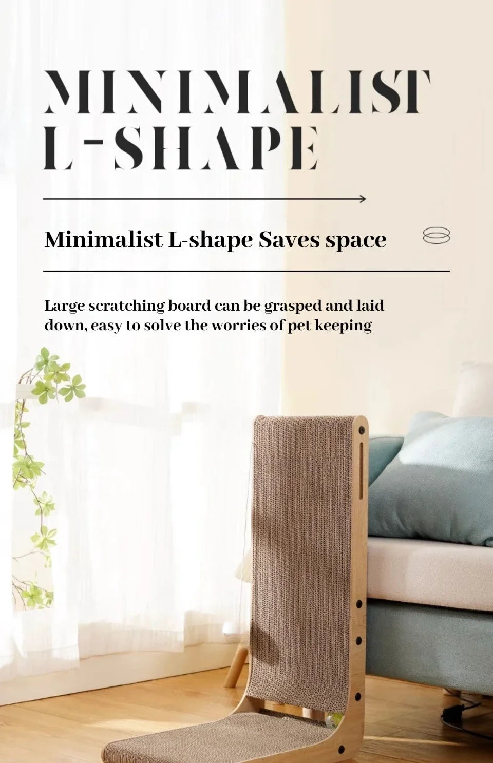 Scraper for Cats Cardboard Large/Small L-shape Wear-resistant Scratch-resistant Cat Scratching Post Cat Toy Pets Cat Accessories