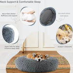 40-90cm 6 Sizes Round Pet Bed for Large Dog Bed Super Soft Cat Bed Plush Dog House for Medium Dog House Winter Warm Sleeping - shimendi