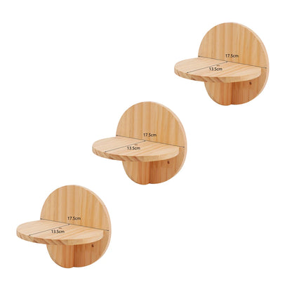 Cat Wall Hiding House Hammock Climbing Shelves Moon Perches Bed Ladder Solid Wood Steps For Activity Indoor Cats Wall Furniture