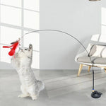 Interactive Cat Toy Handfree Cat Stick Toy Suction Cup Teaser Toy for Kitten Playing Chase Exercise Teaser Wand Cat Accesorios shimendi Sécurité et Confort pour Chien chat| Shimendi