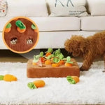 Carrot Snuffle Mat for Dogs Cats Puzzle Toy with Carrots for Small Medium Large Interactive Pet Stress Relief Dogs Chew Toys - shimendi