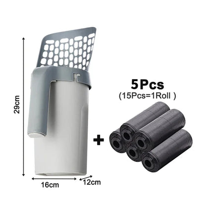 Reusable Cat Litter Scoop Refill for Cats, Litter Box Toilet Waste Cleaner Pet Supplies