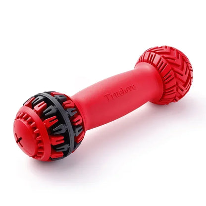 Truelove Pet Super Durable Leak-proof Treat Dispenser Dog Toy Dumbbell Slow Feeder IQ Training Playing Teething Dog TLT2606