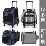 Foldable Pet Carrier Trolley Case Expandable Large Capacity Pet Backpack Portable Travel Bag for Dogs Cats shimendi Sécurité et Confort pour Chien chat| Shimendi