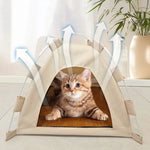 Cat Tent Bed Waterproof Portable House Outdoor Pet Warm Cushions Furniture Sofa Basket Winter Beds Kitten Sleeping Nest Tents - shimendi