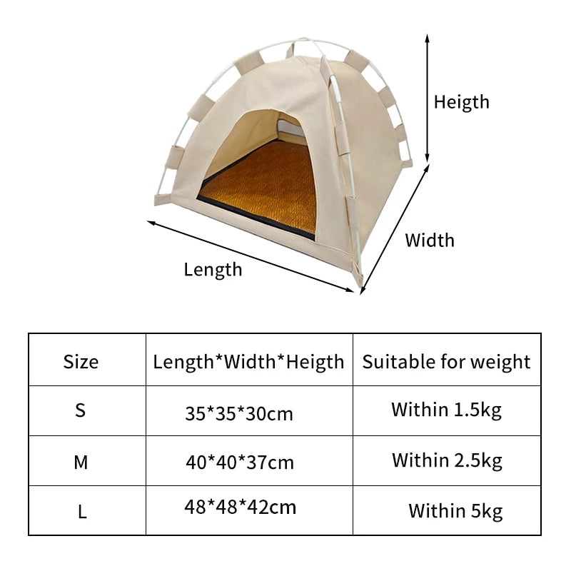 Cat Tent Bed Waterproof Portable House Outdoor Pet Warm Cushions Furniture Sofa Basket Winter Beds Kitten Sleeping Nest Tents