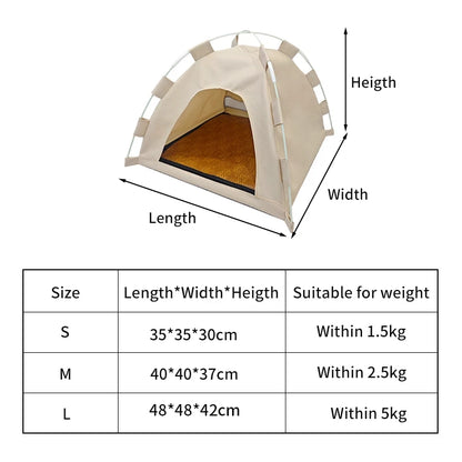 Cat Tent Bed Waterproof Portable House Outdoor Pet Warm Cushions Furniture Sofa Basket Winter Beds Kitten Sleeping Nest Tents